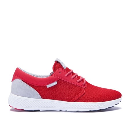 Supra Hammer Run Mens Low Tops Shoes Red UK 02JSG